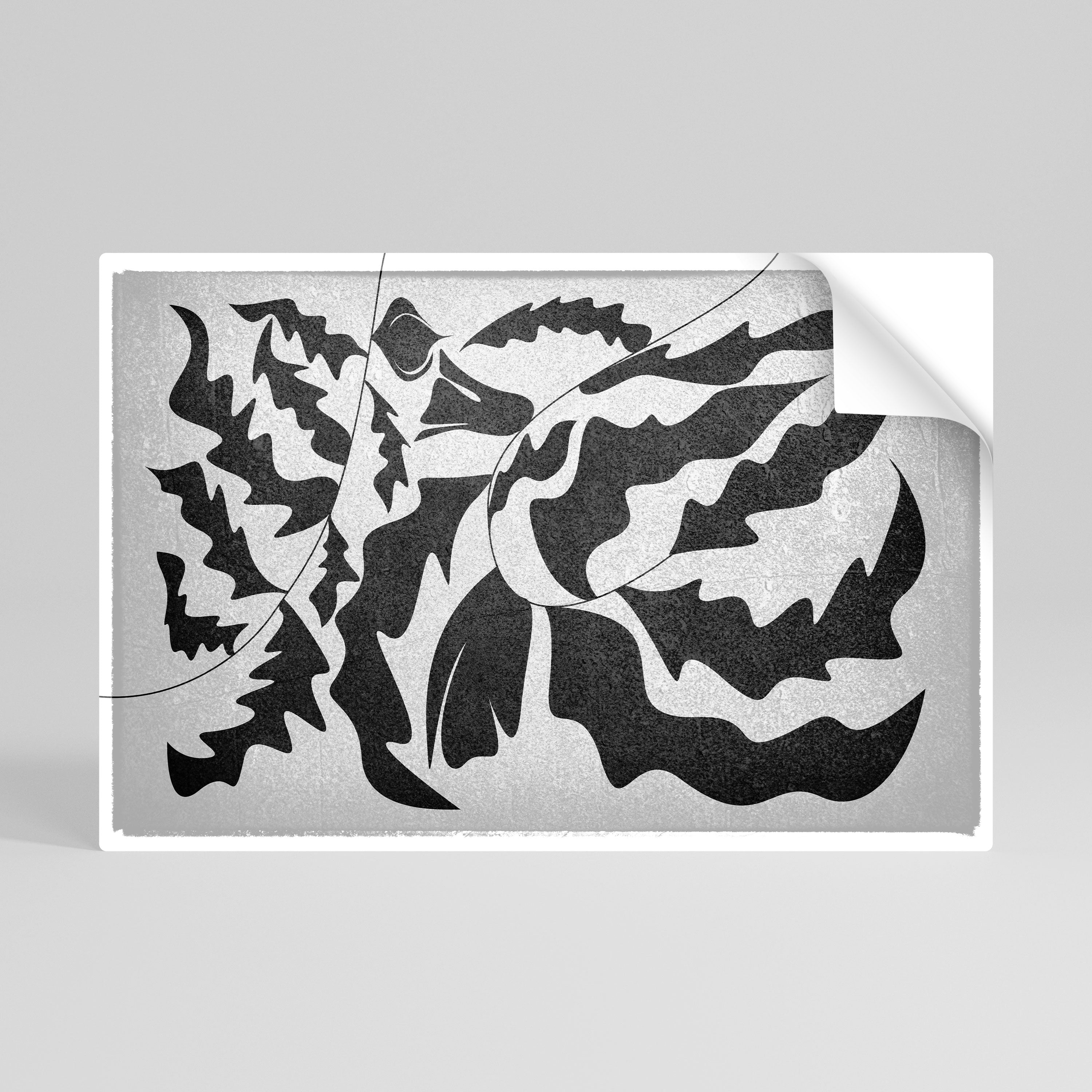 SHARP SHADOWS Αυτοκόλλητη "Peel and Stick" Αφίσα οριζόντια