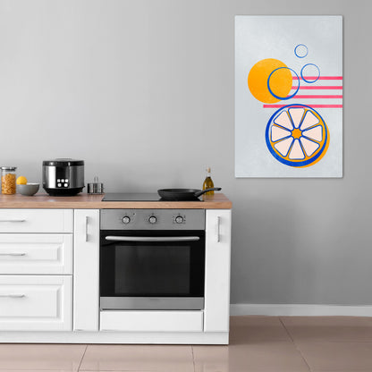 CITRUS SPARK Κατακόρυφος Πίνακας σε Καμβά