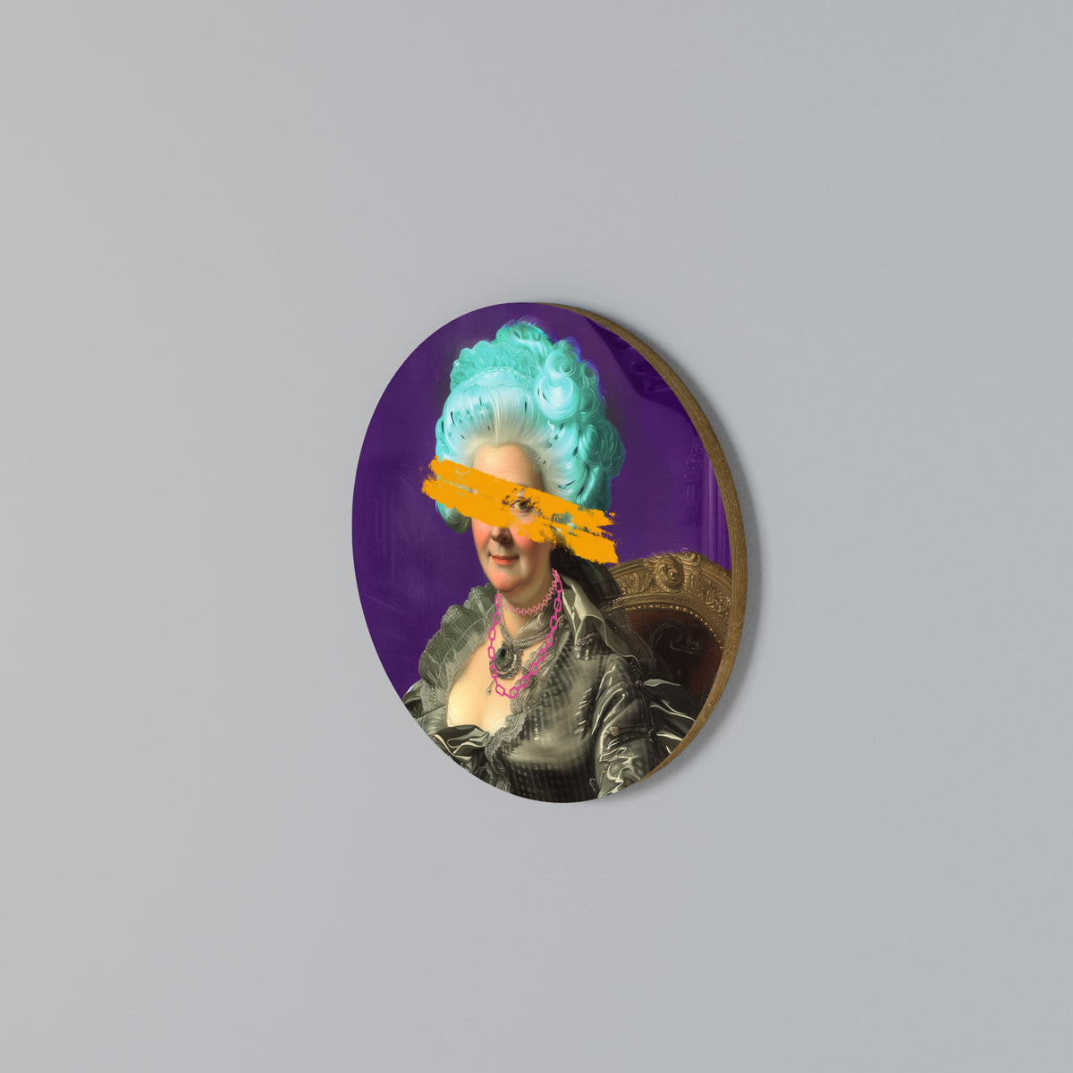 BAROQUE CHIC Round Wall Art