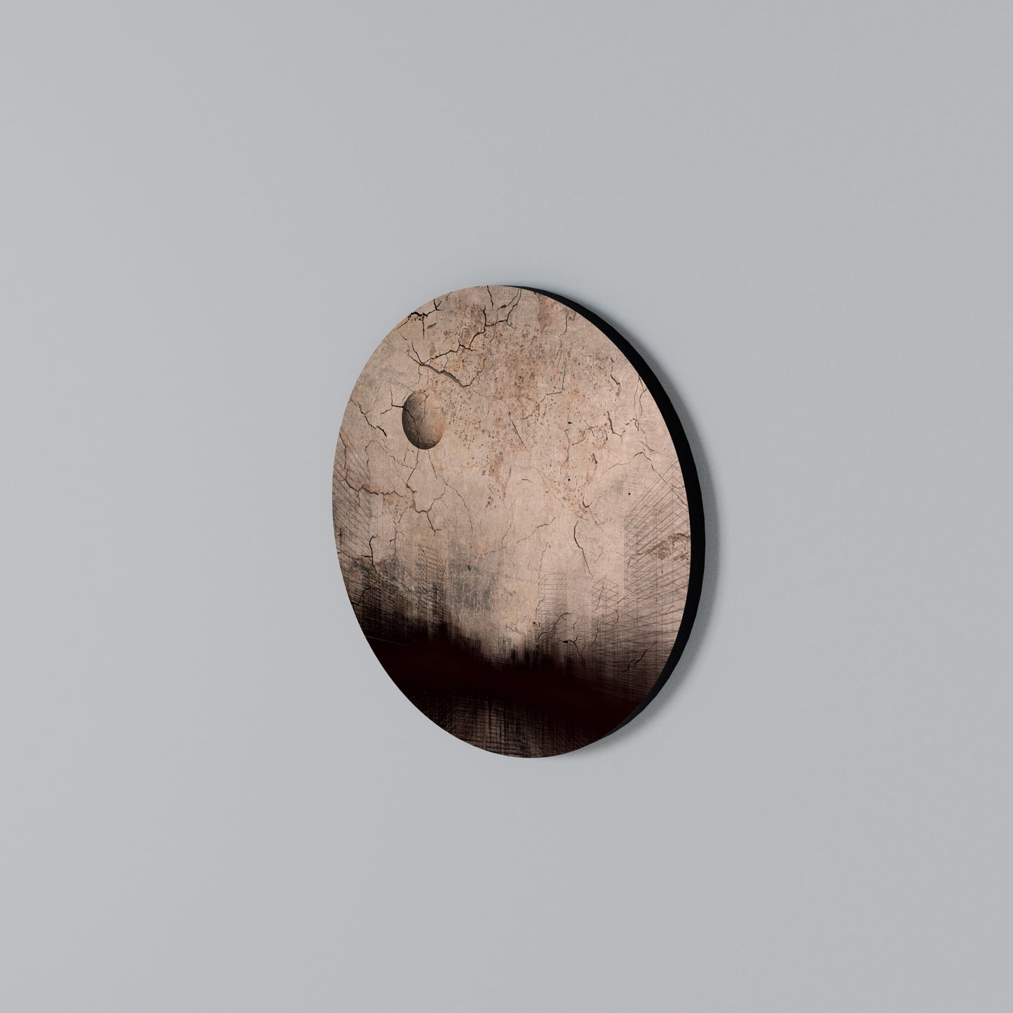 MOONBEAM THOUGHTS Round Wall Art