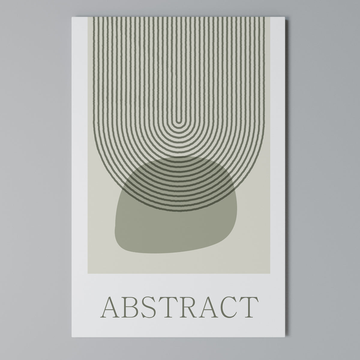 GREEN ABSTRACT Κατακόρυφος Πίνακας σε Καμβά