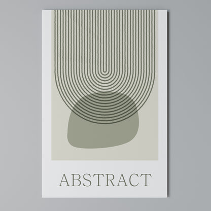 GREEN ABSTRACT Κατακόρυφος Πίνακας σε Καμβά