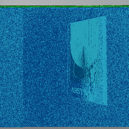 GREEN ABSTRACT Κατακόρυφος Πίνακας σε Καμβά