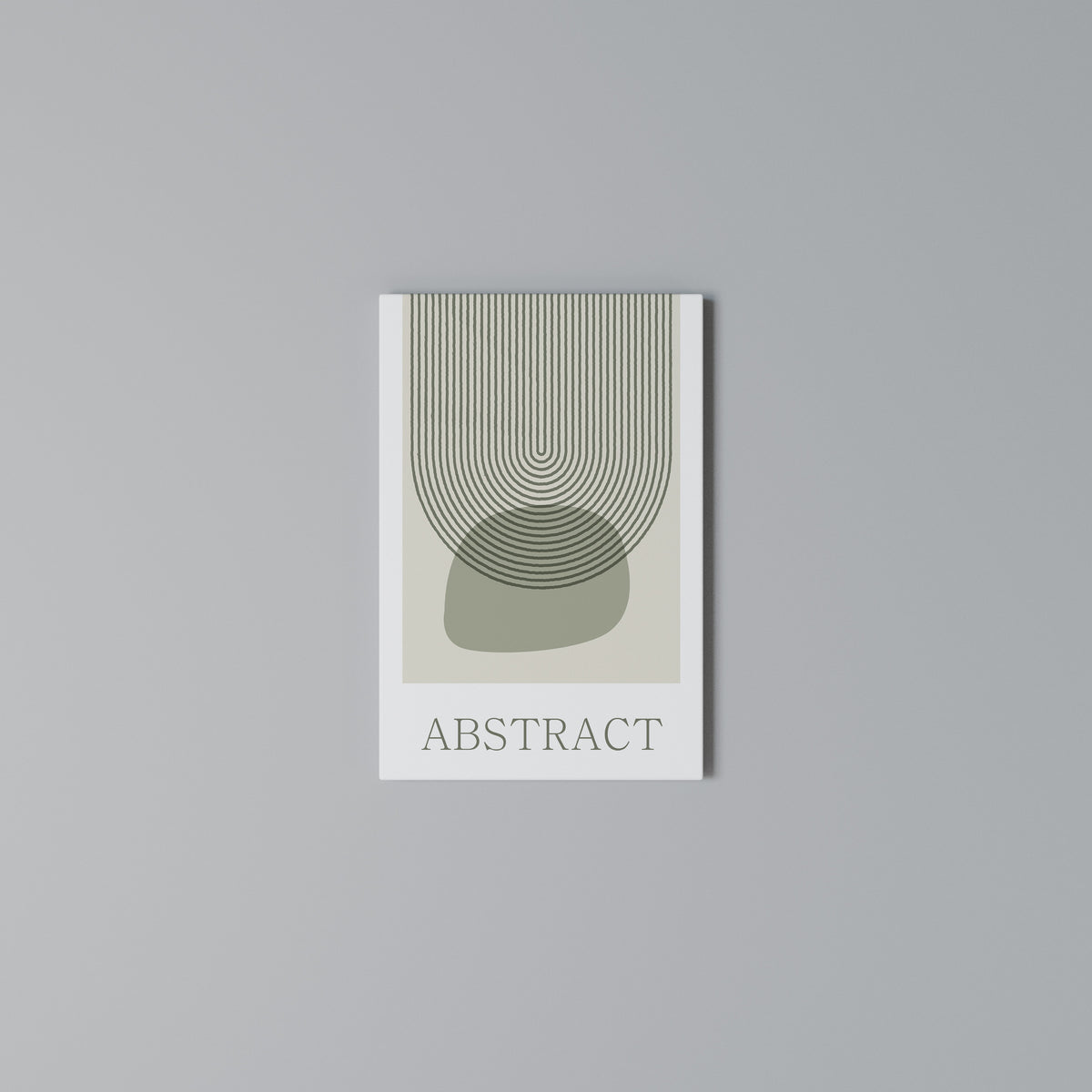 GREEN ABSTRACT Κατακόρυφος Πίνακας σε Καμβά