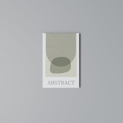 GREEN ABSTRACT Κατακόρυφος Πίνακας σε Καμβά