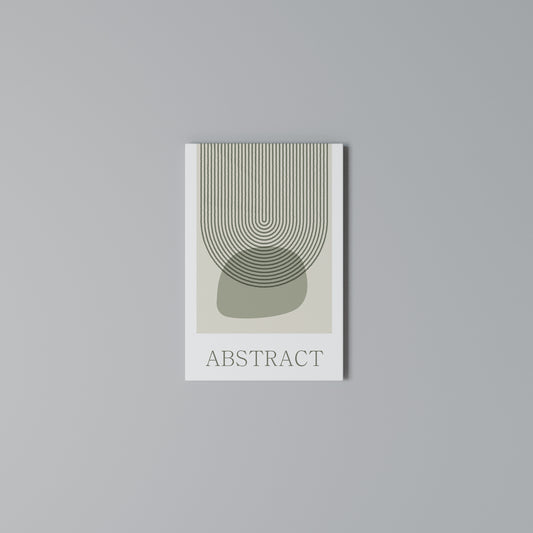 GREEN ABSTRACT Κατακόρυφος Πίνακας σε Καμβά