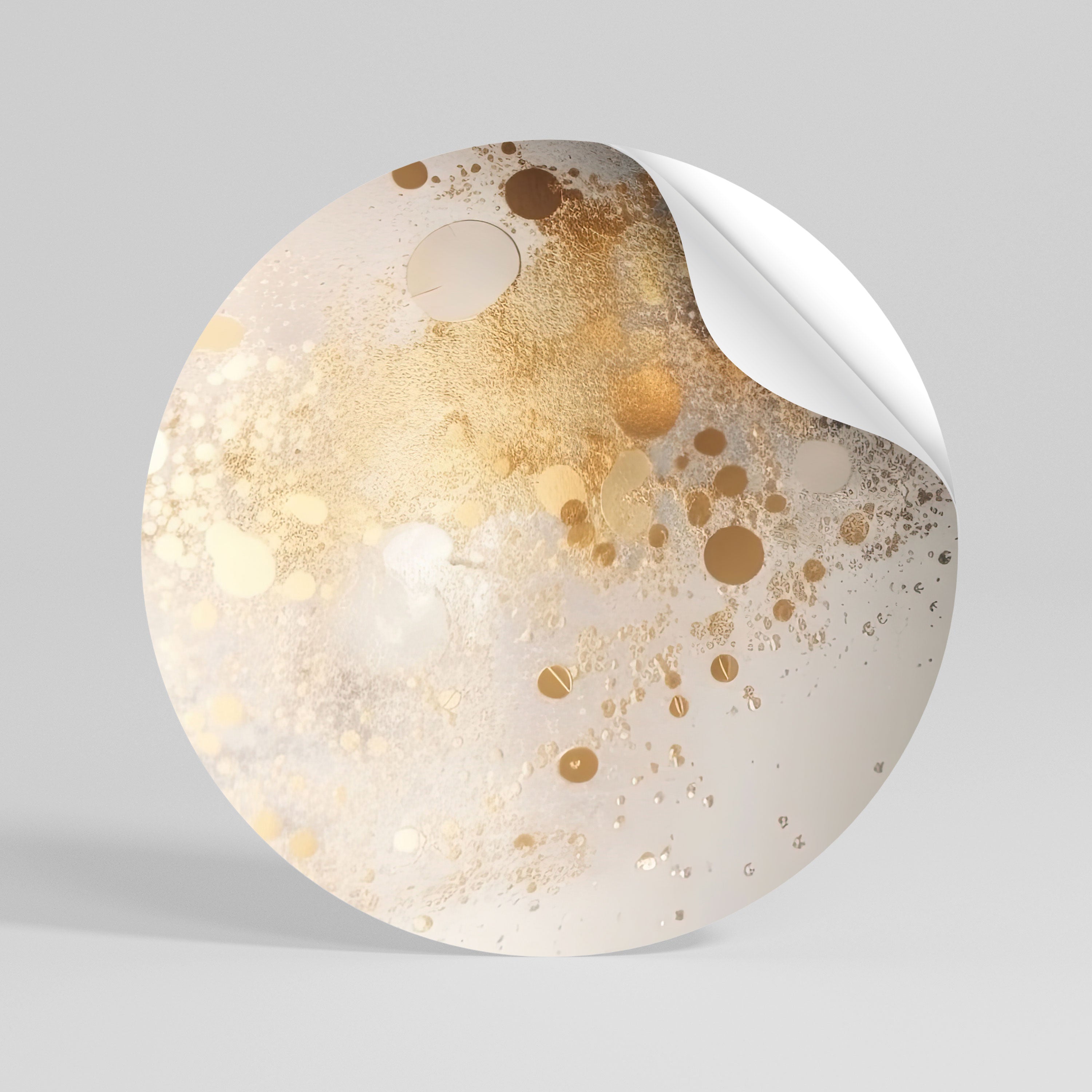 PRECIOUS CADENCE Peel and Stick Round Sticker