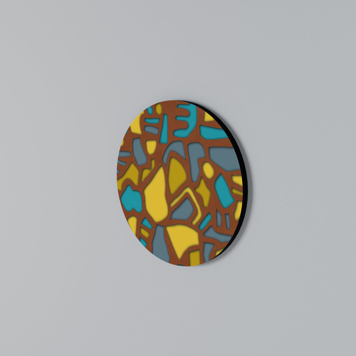 FORM SHUFFLE Round Wall Art