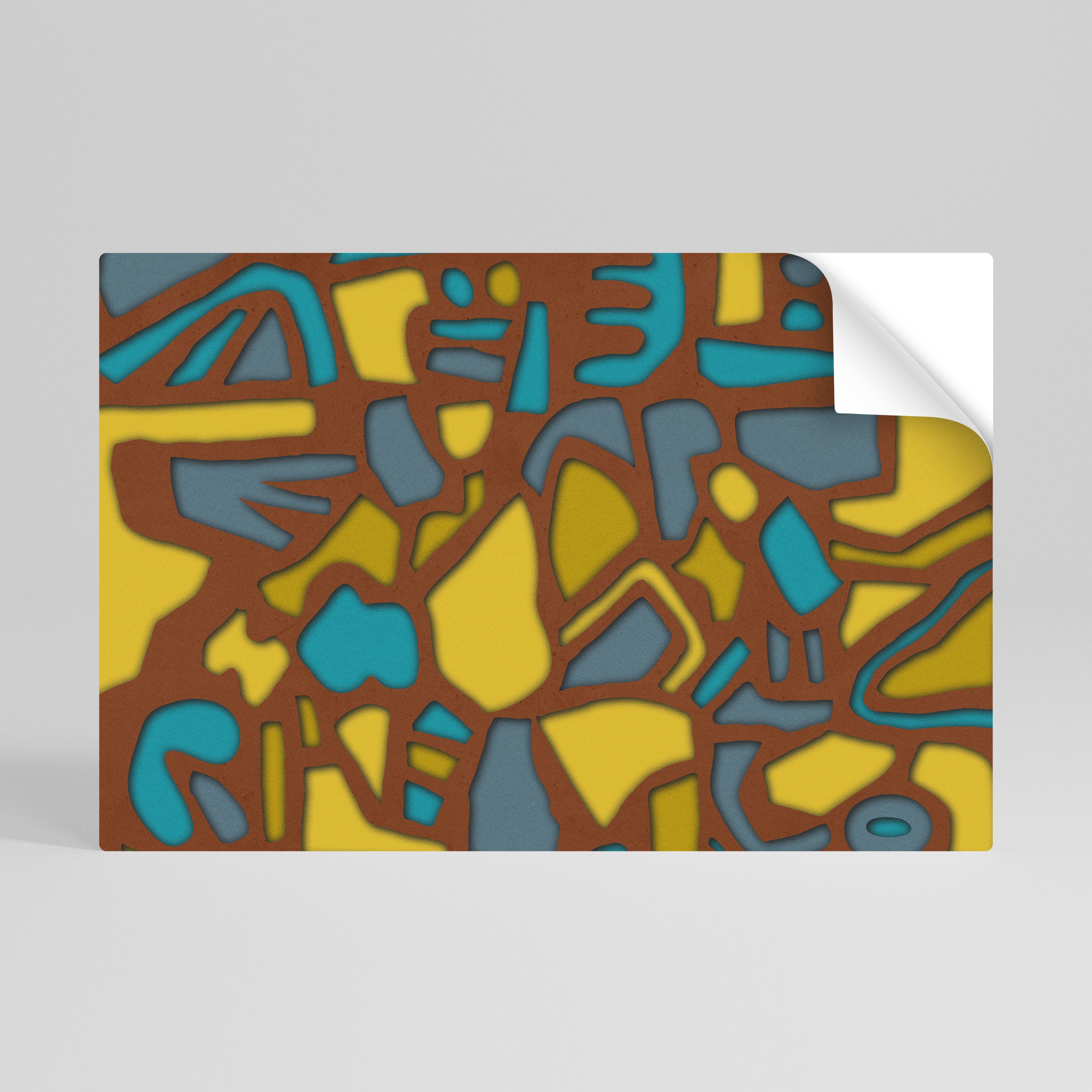 FORM SHUFFLE Αυτοκόλλητη "Peel and Stick" Αφίσα οριζόντια