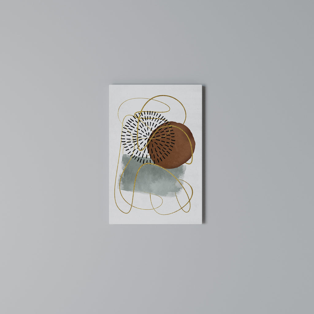 WRAPPED IN SHAPE Vertical Canvas Print