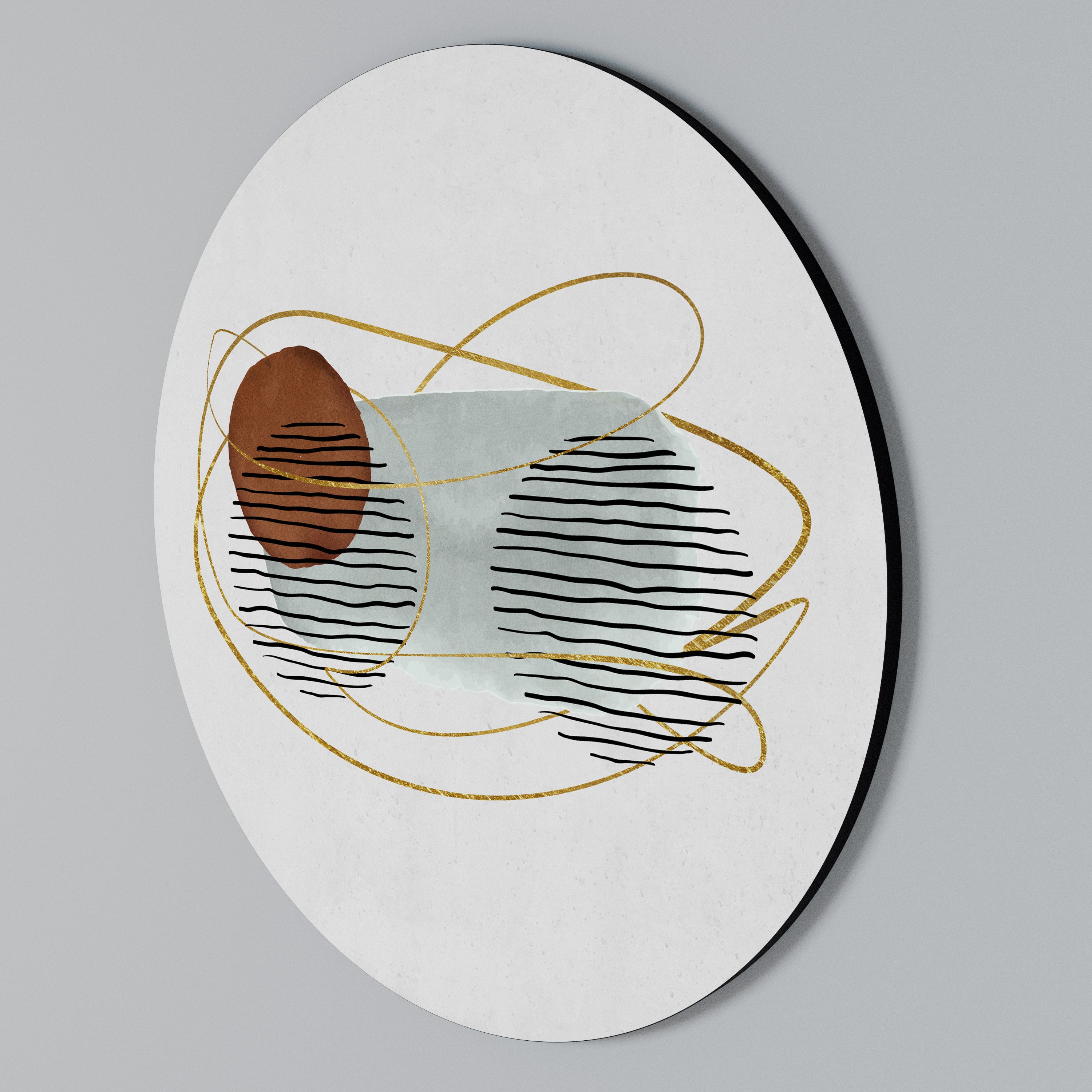 WRAPPED IN MOULD Round Wall Art