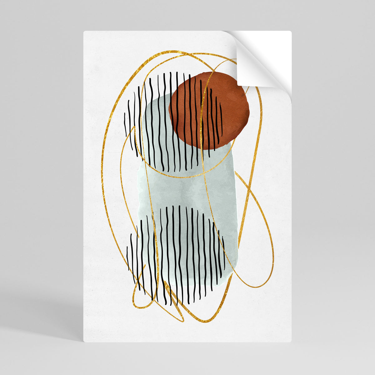 WRAPPED IN MOULD Peel and Stick Vertical Poster