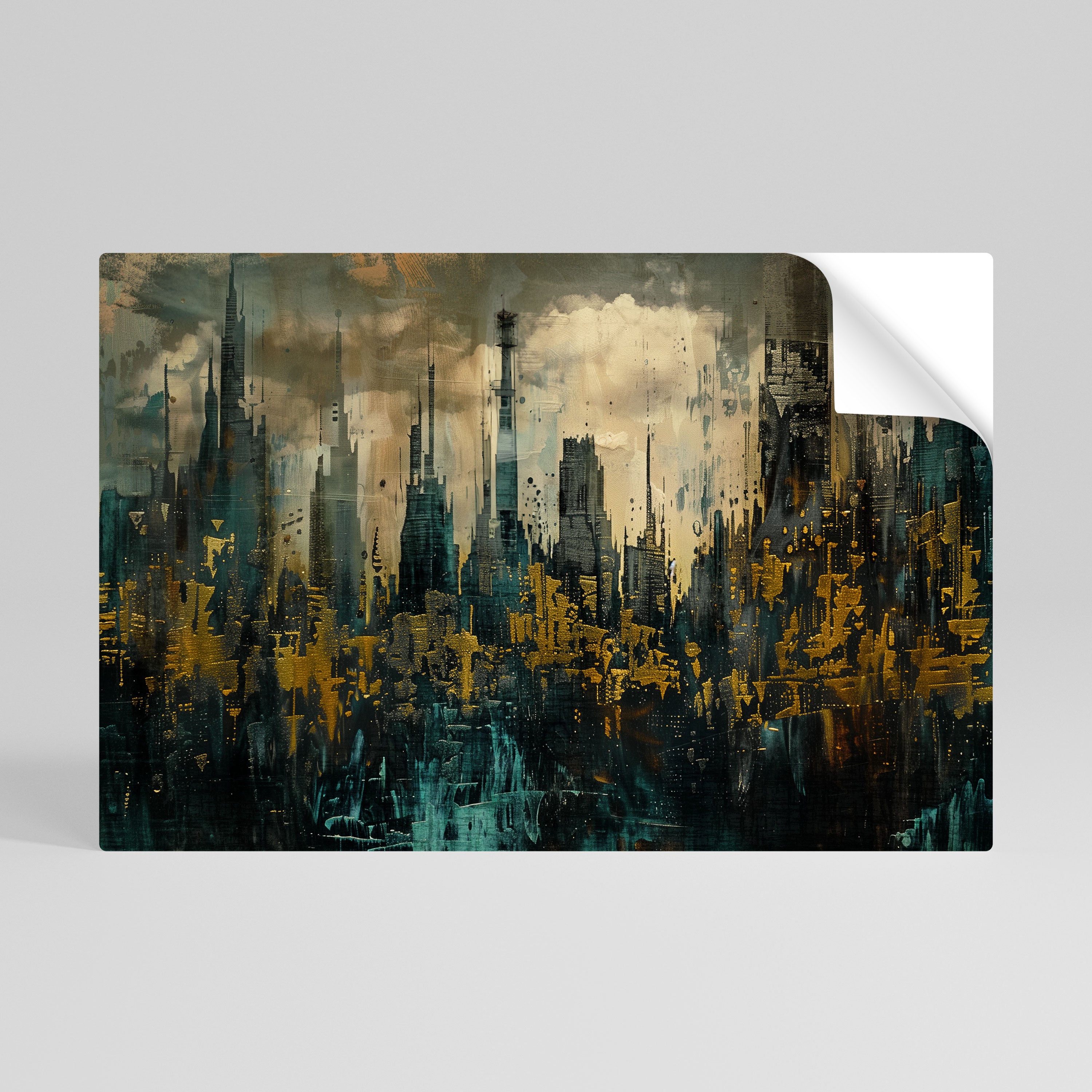 TOWN OBSCURE Αυτοκόλλητη "Peel and Stick" Αφίσα οριζόντια