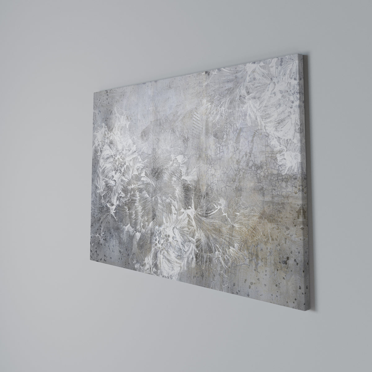 WHITE WHISPER Horizontal Canvas Print