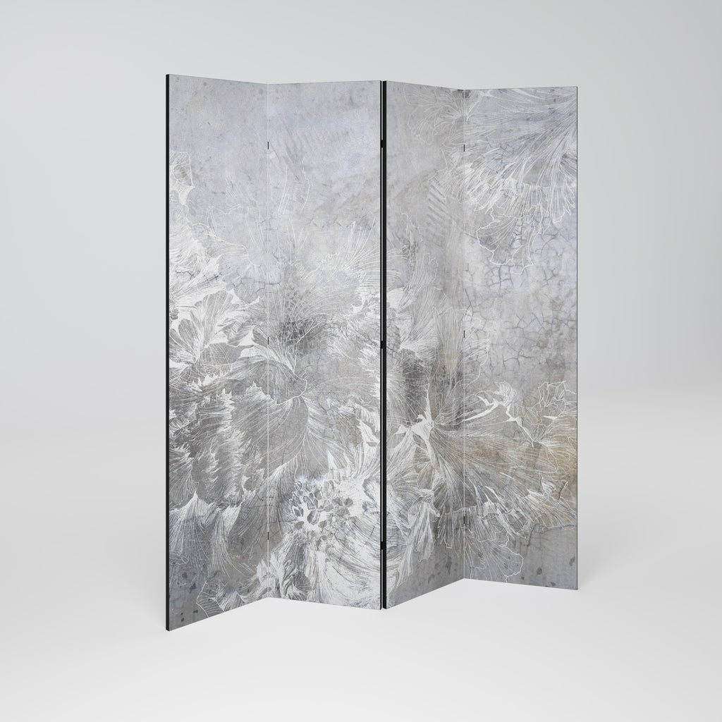 WHITE WHISPER 4-Panel Room Divider