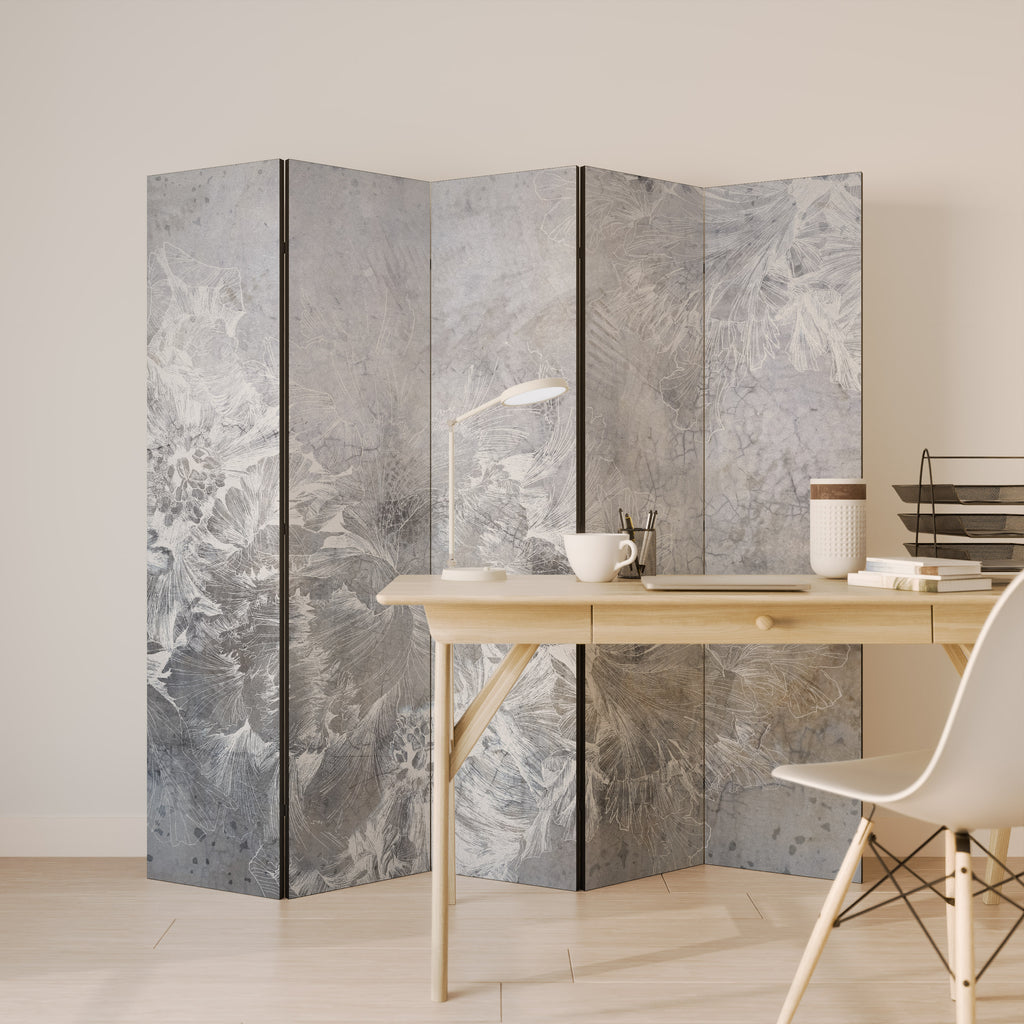 WHITE WHISPER 5-Panel Room Divider