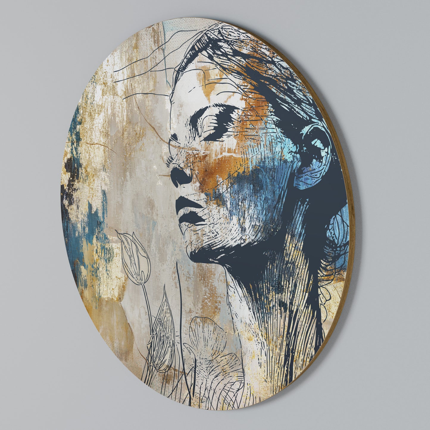 BREAK THE SILENCE Round Wall Art