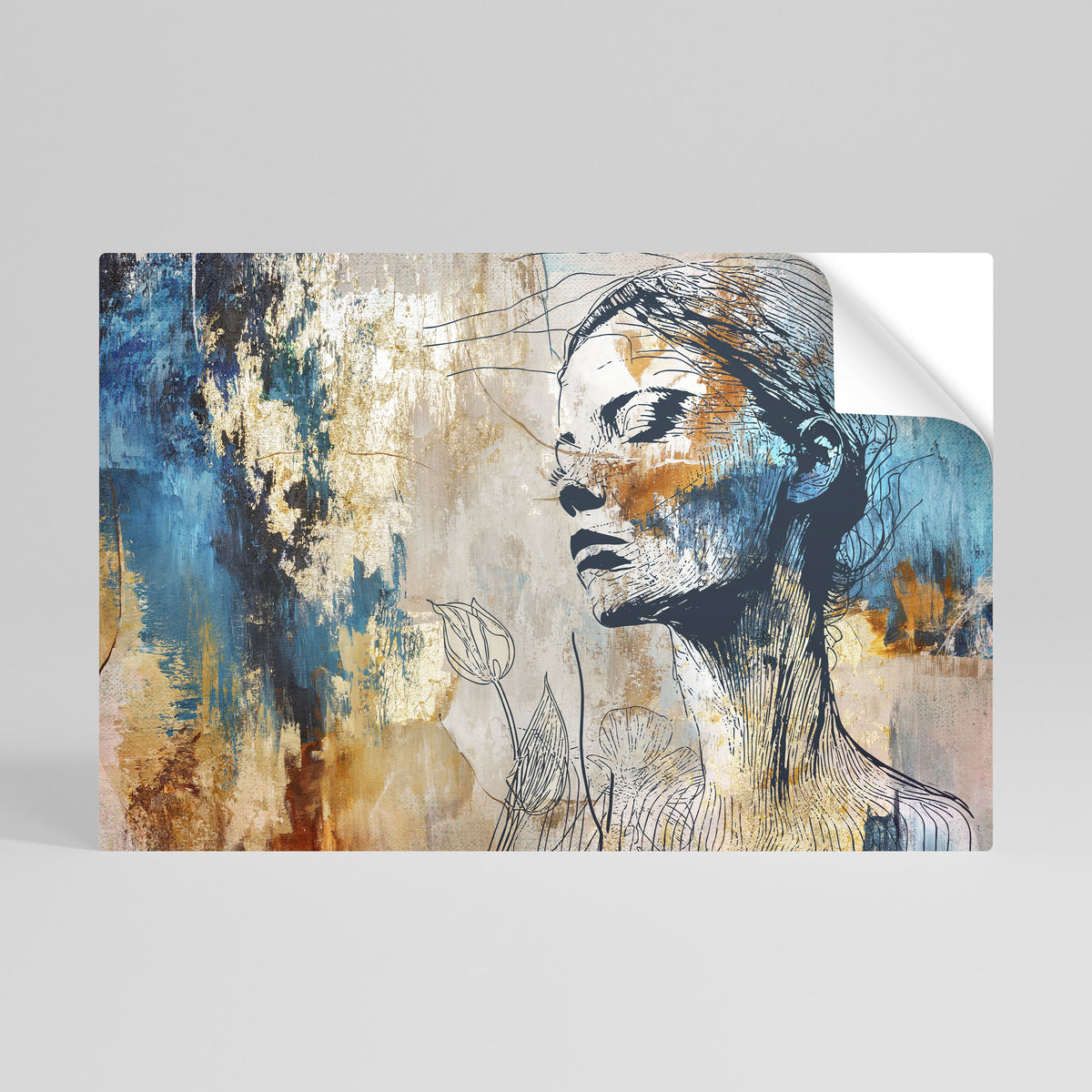 BREAK THE SILENCE Peel and Stick Horizontal Poster