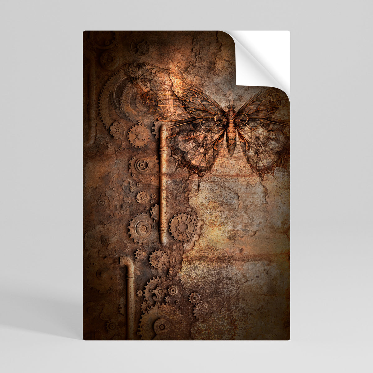 MECHANICAL BUTTERFLY Αυτοκόλλητη Αφίσα κάθετη