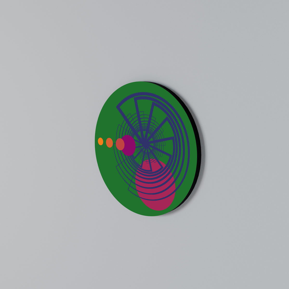 VIVID COLORWHEEL Round Wall Art