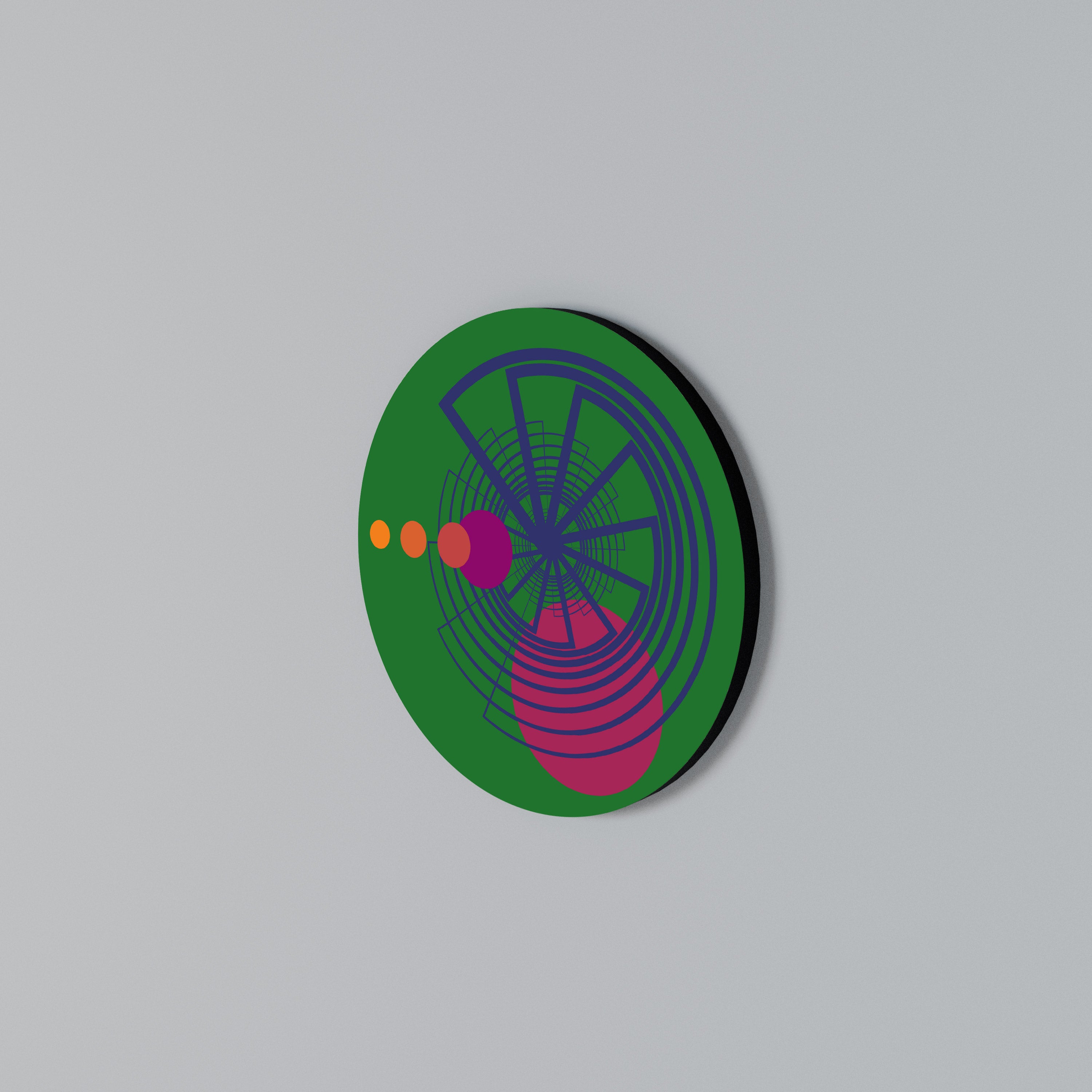 VIVID COLORWHEEL Στρογγυλός πίνακας ζωγραφικής