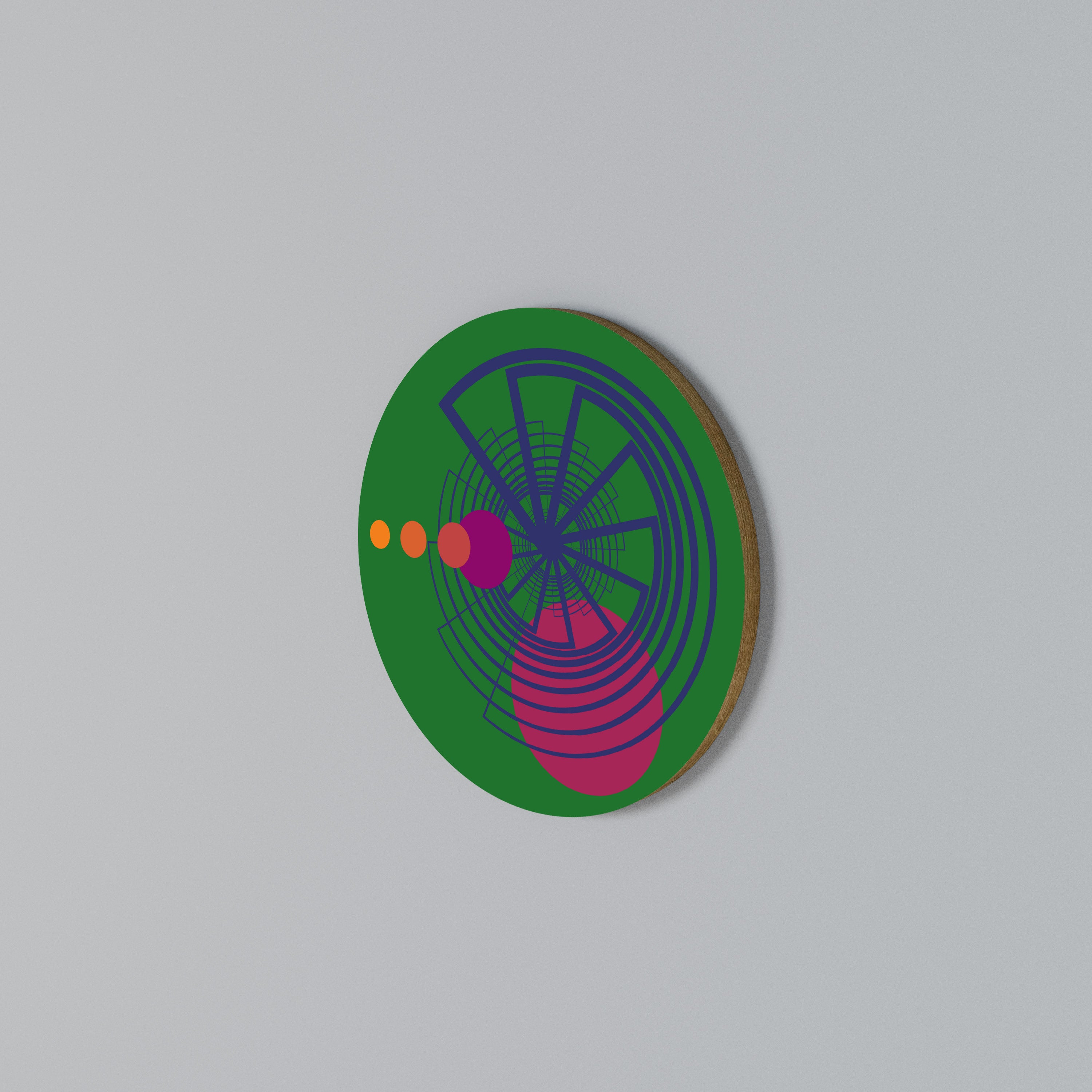 VIVID COLORWHEEL Στρογγυλός πίνακας ζωγραφικής