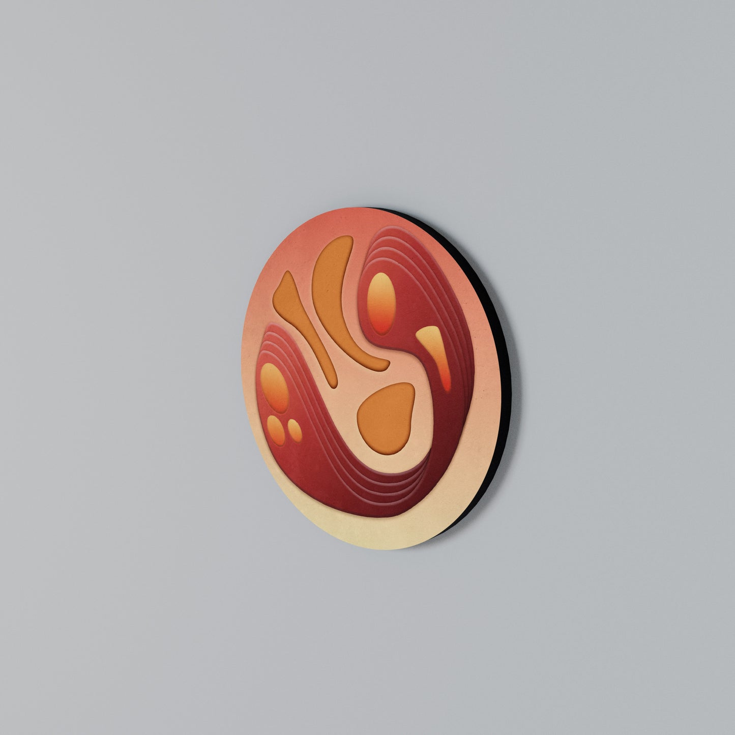 IMMERSION STRUCTURE Round Wall Art