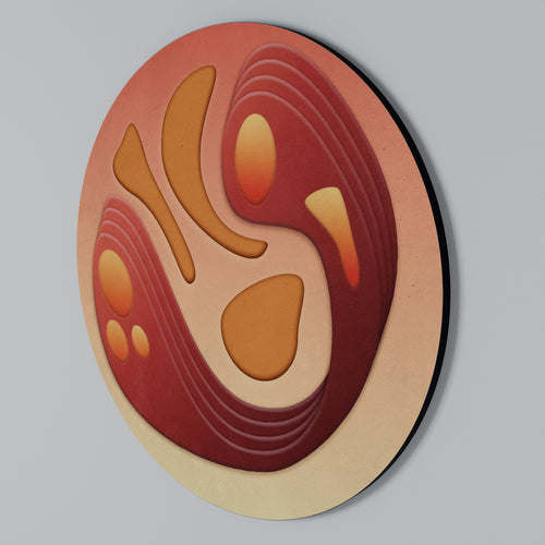 IMMERSION STRUCTURE Round Wall Art