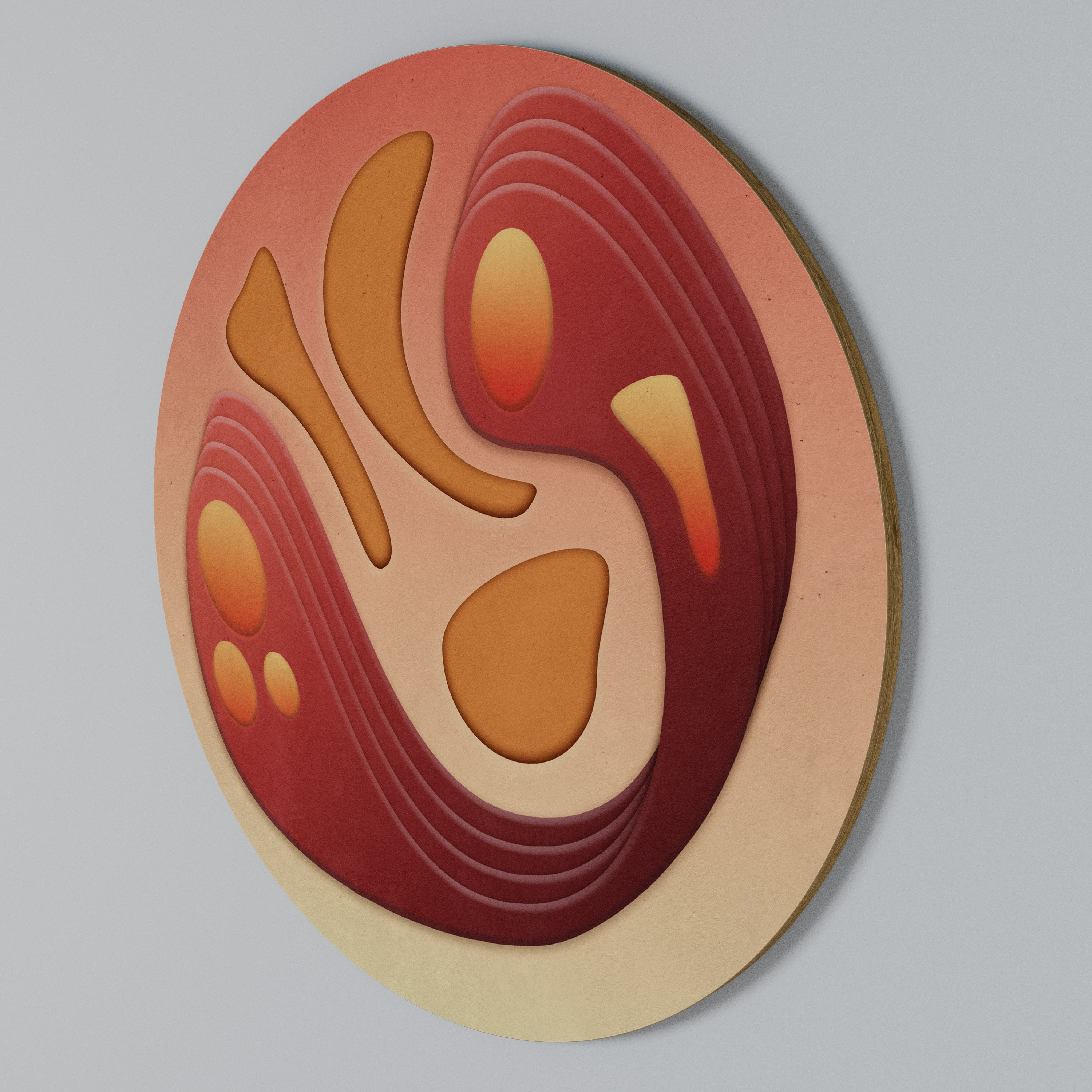 IMMERSION STRUCTURE Round Wall Art