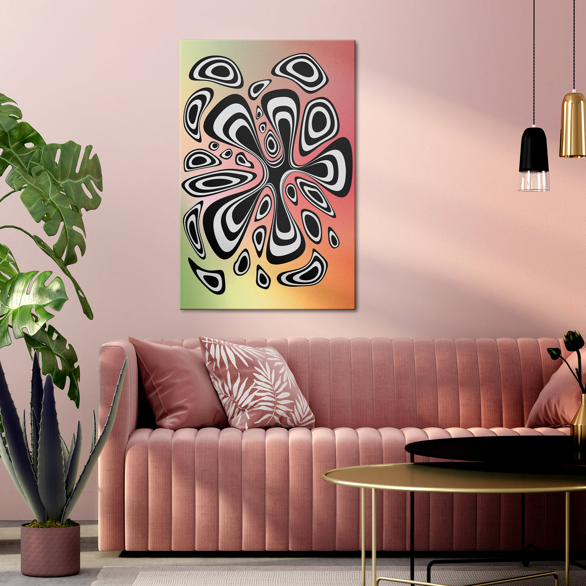 ILLUSIONARY SPLASH Κατακόρυφος Πίνακας σε Καμβά