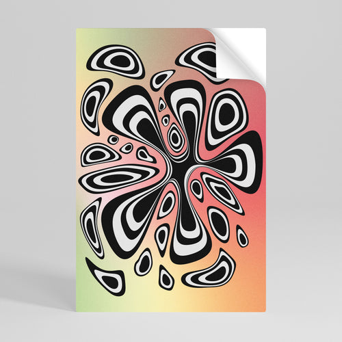 ILLUSIONARY SPLASH Αυτοκόλλητη Αφίσα κάθετη