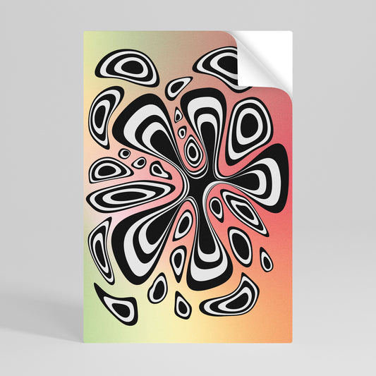 ILLUSIONARY SPLASH Αυτοκόλλητη Αφίσα κάθετη