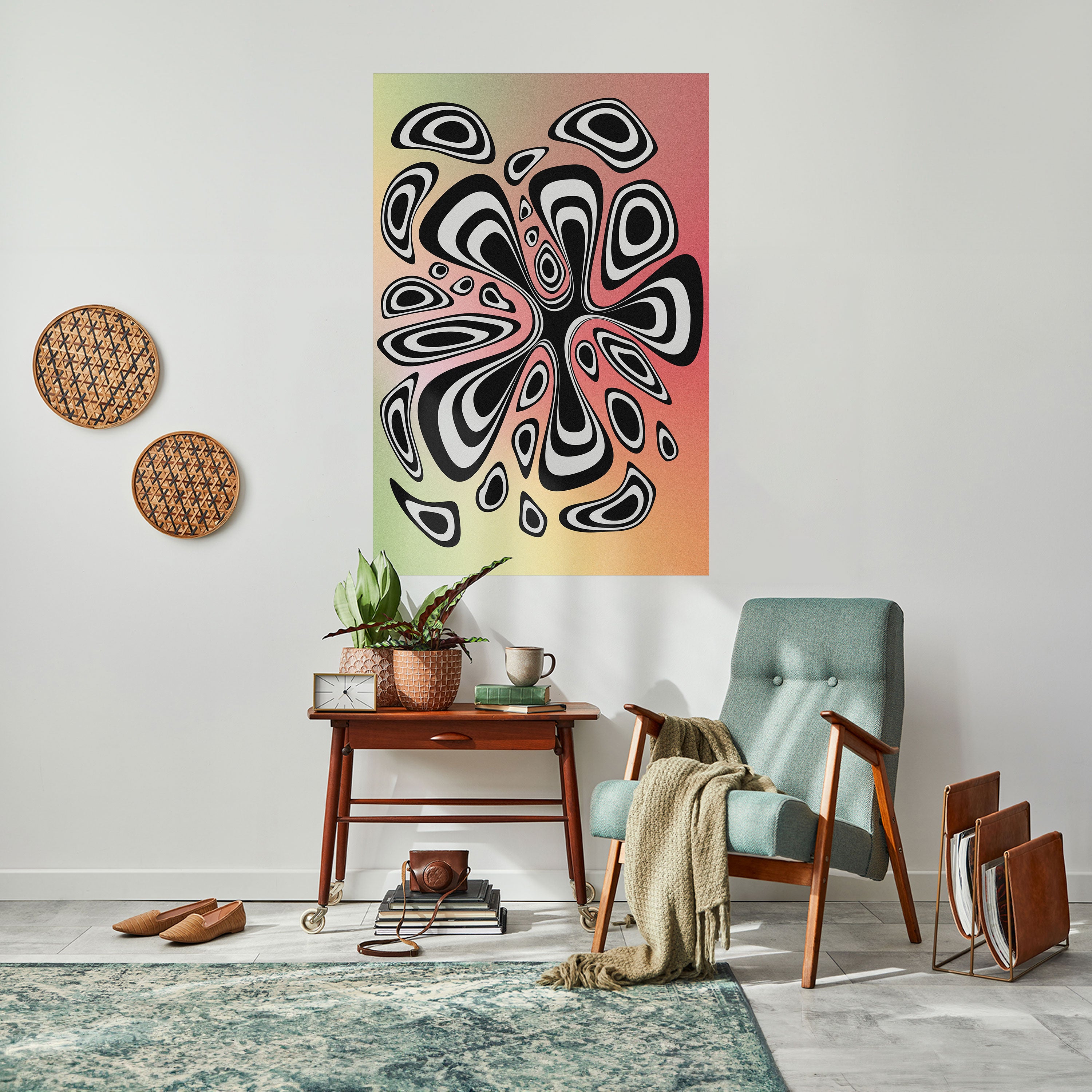 Αφίσα Illusionary Splash με δυνατότητα ξεφλουδίσματος και κολλήματος