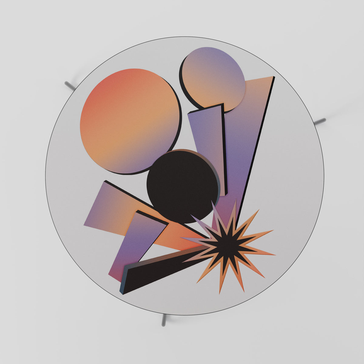 ANGULAR ARTISTRY Τραπεζάκι σαλονιού