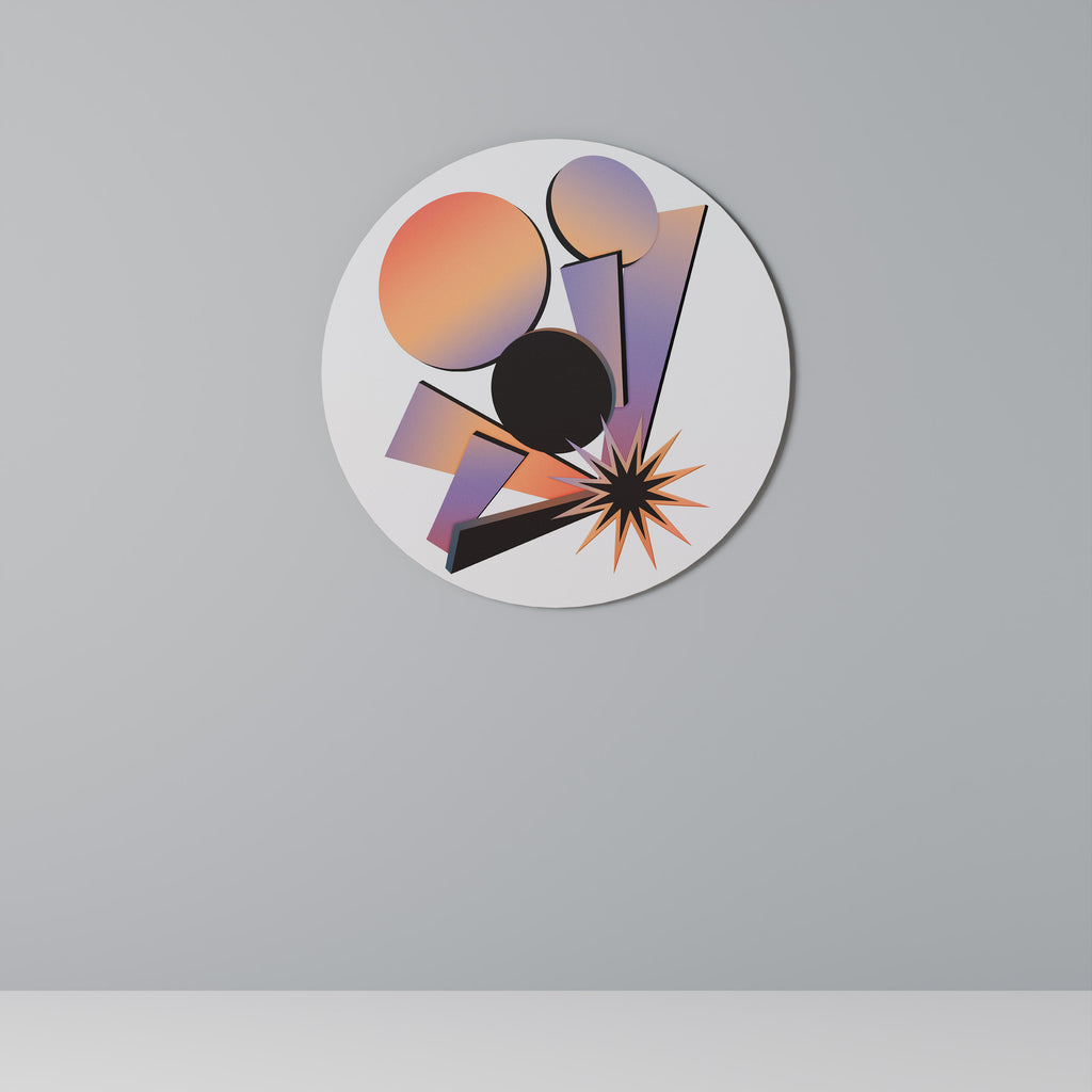 Στρογγυλή Τέχνη Τοίχου ANGULAR ARTISTRY