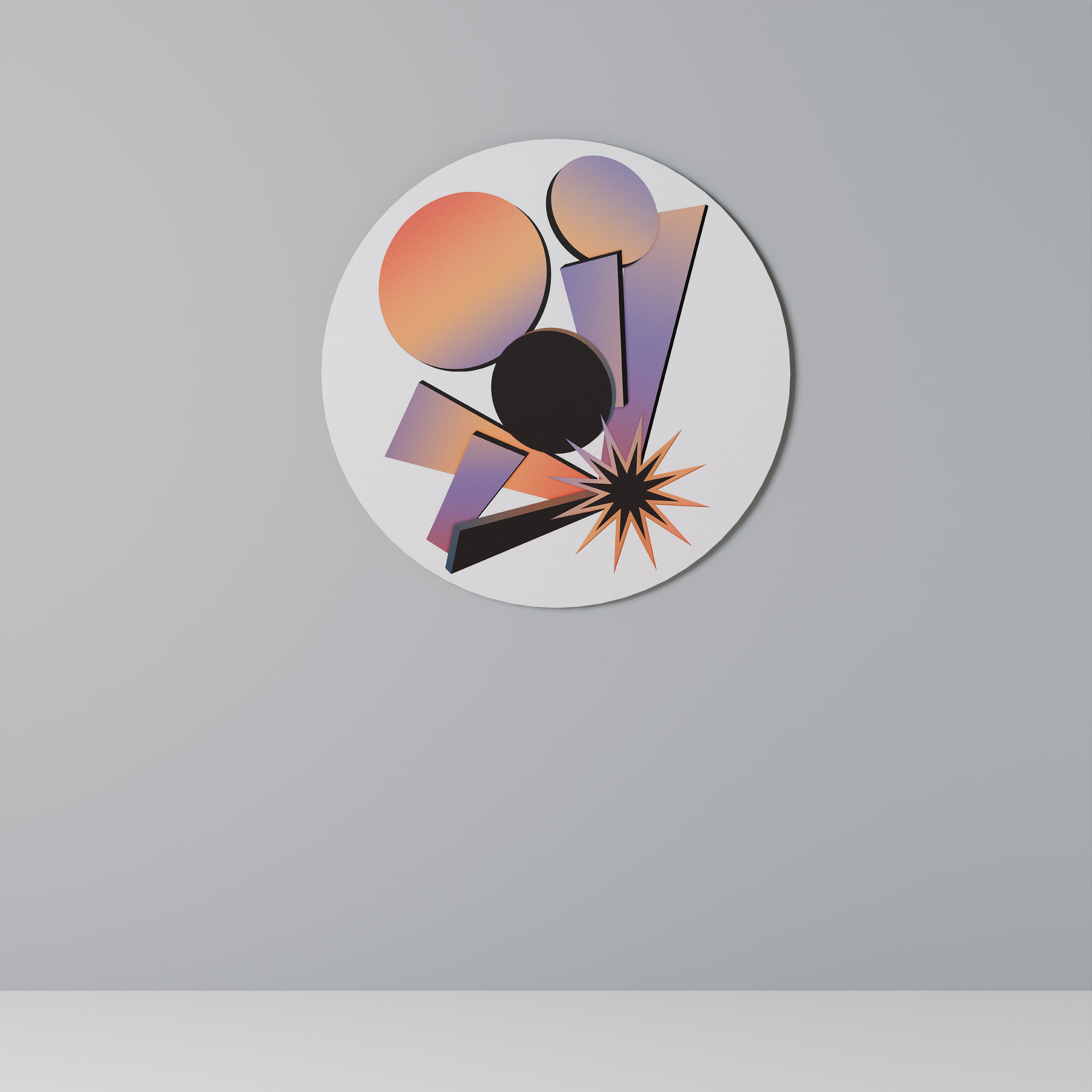 Στρογγυλή Τέχνη Τοίχου ANGULAR ARTISTRY