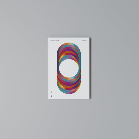 ELIPTICAL GRADIENTS Vertical Canvas Print