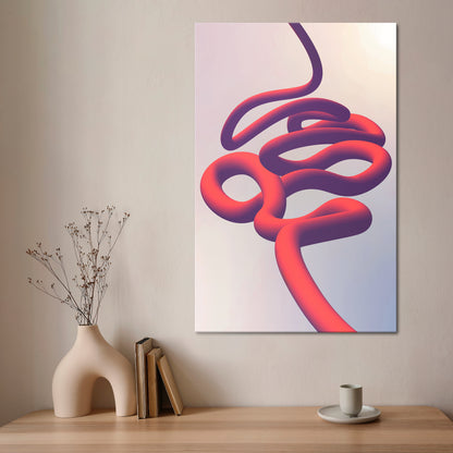 INFINITY WIRE Vertical Canvas Print