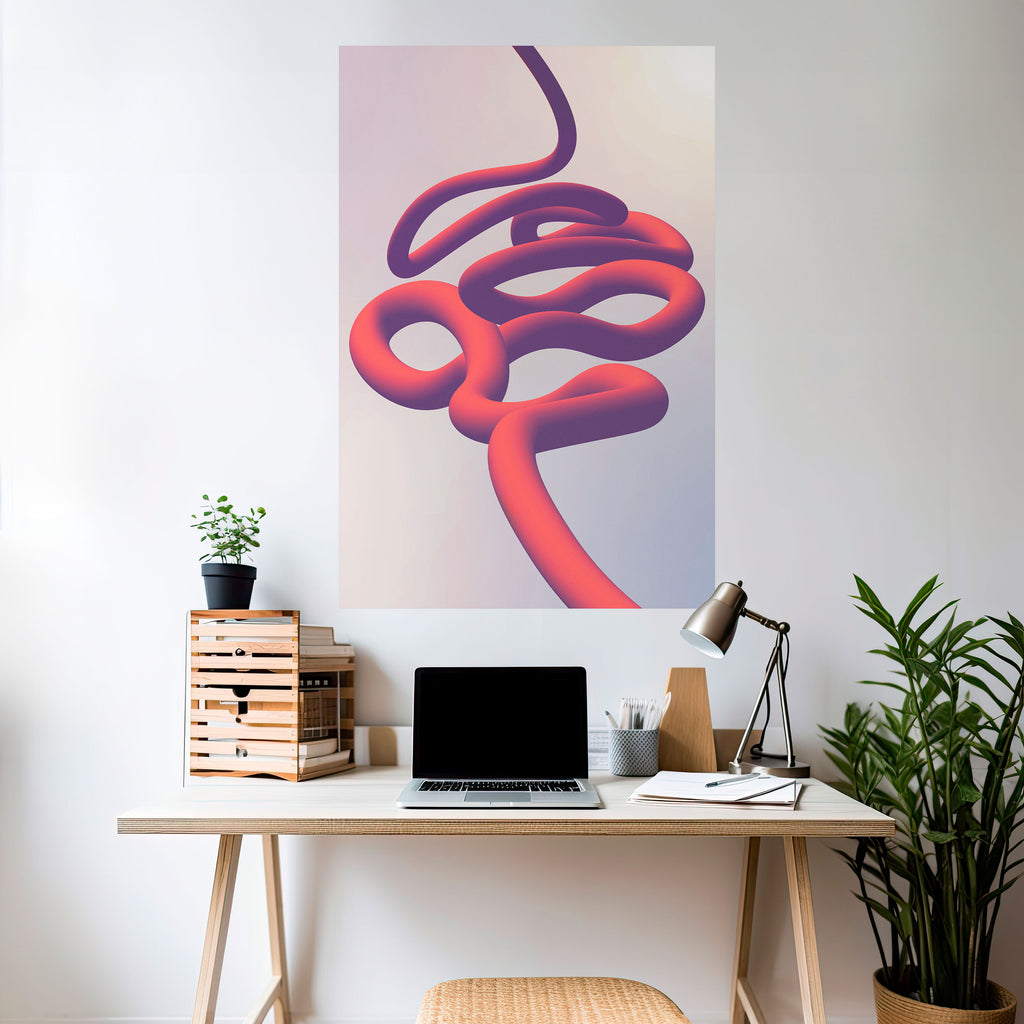 Αφίσα INFINITY WIRE με κολλητική ταινία και κάθετη εκτύπωση