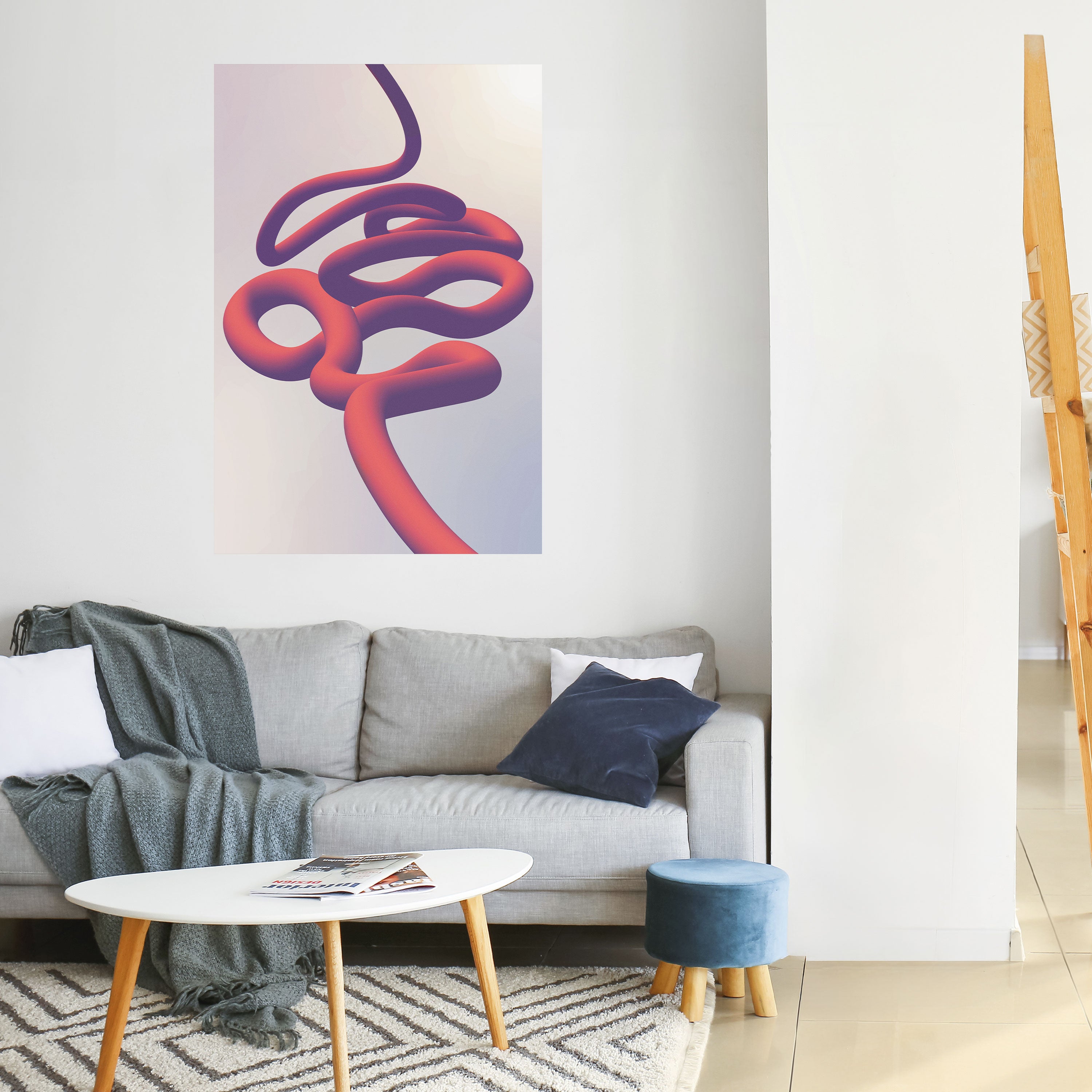 Αφίσα INFINITY WIRE με κολλητική ταινία και κάθετη εκτύπωση