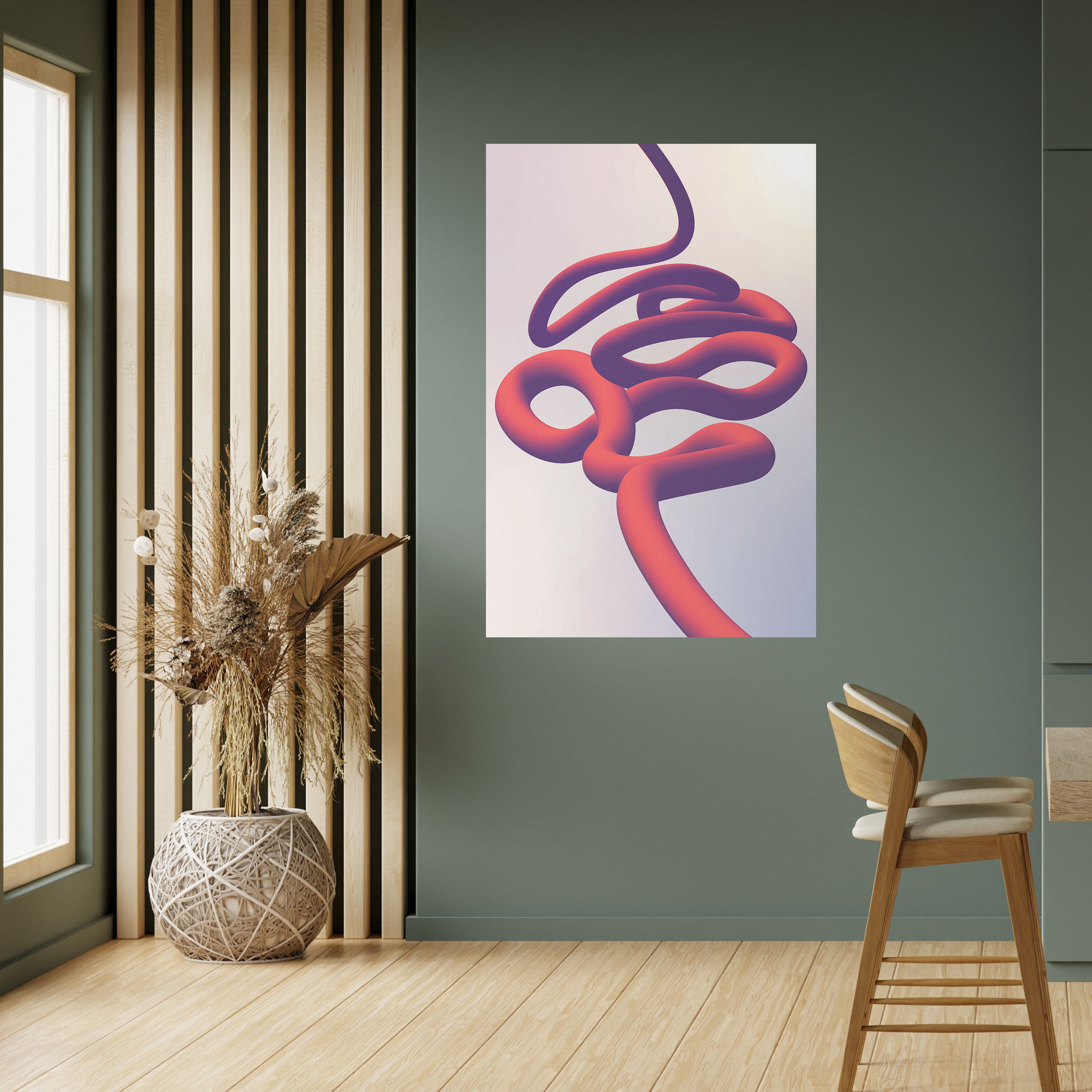 Αφίσα INFINITY WIRE με κολλητική ταινία και κάθετη εκτύπωση
