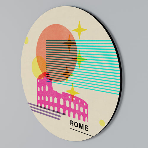 ROMAN SPARKLE Round Wall Art