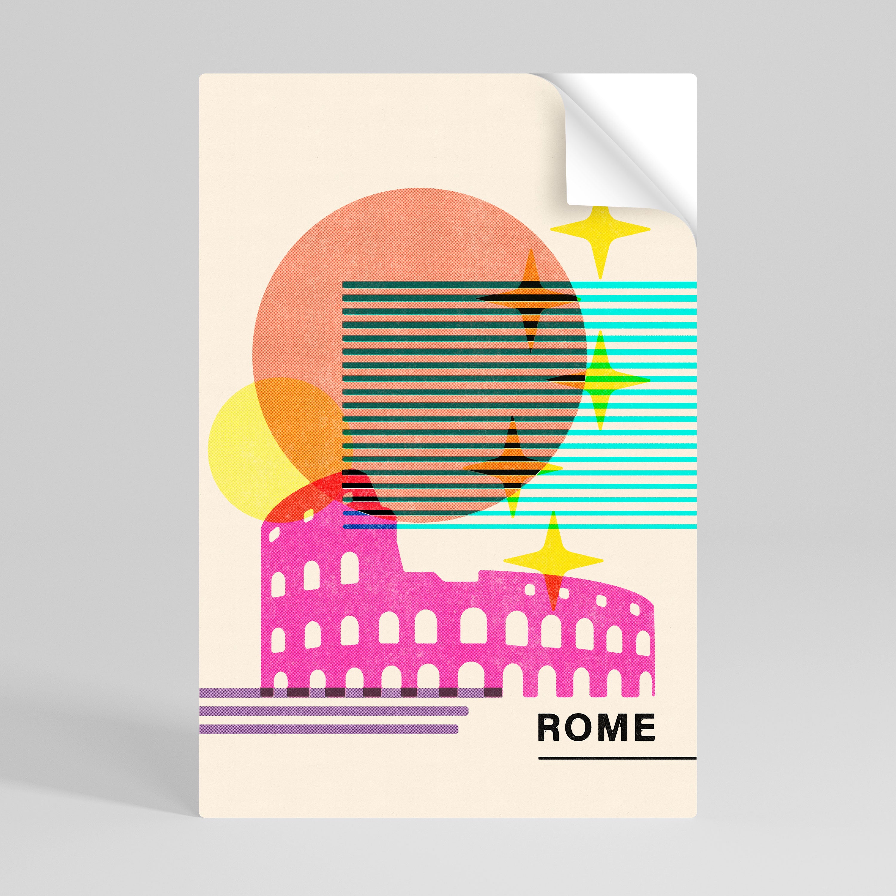 Αφίσα ROMAN SPARKLE με κολλητική ταινία και κάθετη εκτύπωση