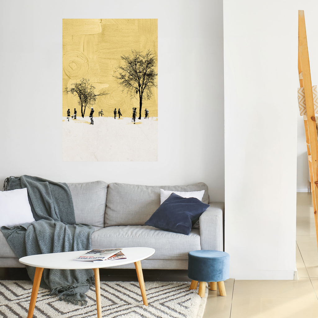 ERASED IN TIME Peel and Stick Vertical Poster