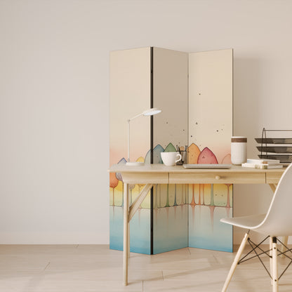 COLORFUL OASIS Παραβάν με 3 πάνελ