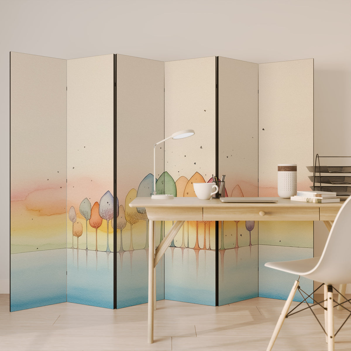 COLORFUL OASIS Παραβάν με 6 πάνελ