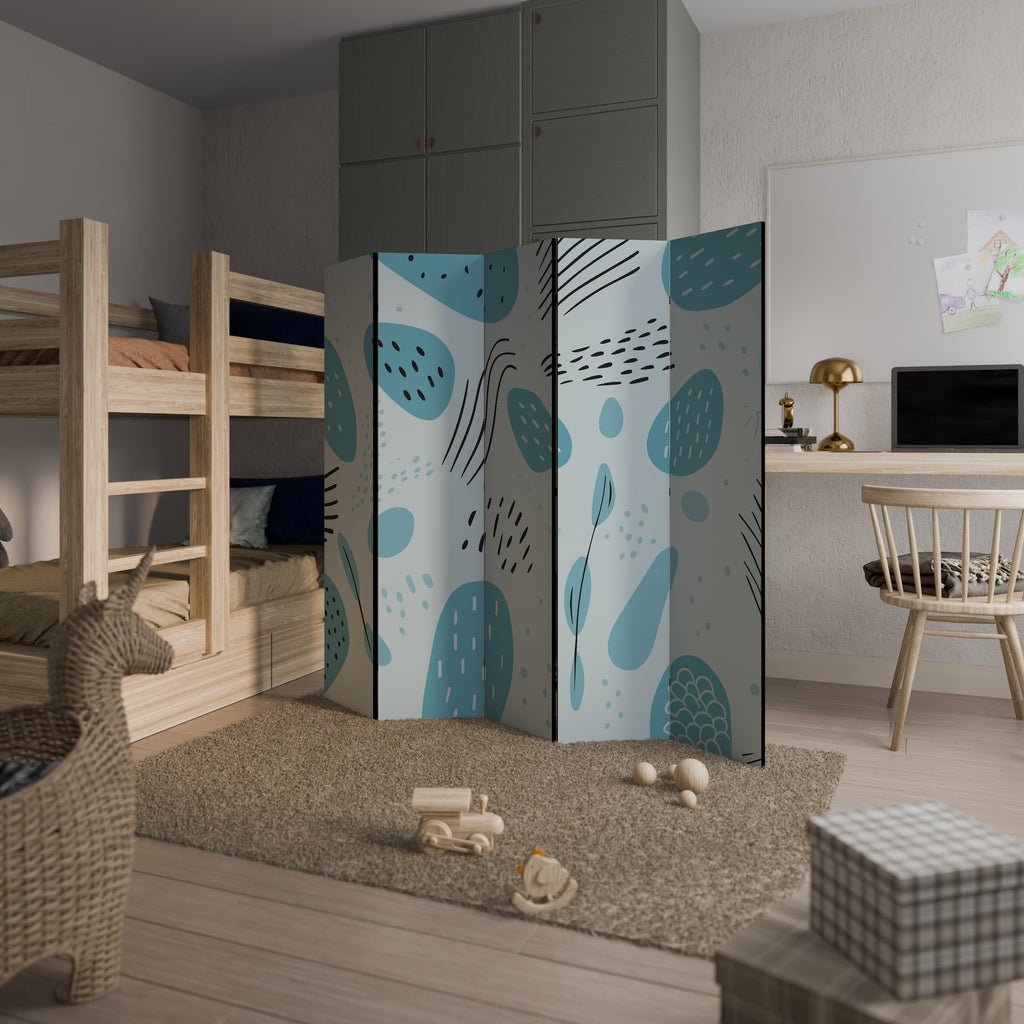 GREENISH FRENZY Παραβάν με 5 πάνελ