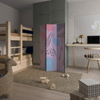 PINKY FRENZY Διακοσμητικό παραβάν με 3 πάνελ