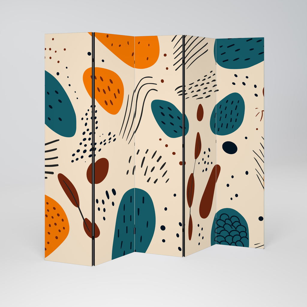 VIBRANT FRENZY Παραβάν με 5 πάνελ