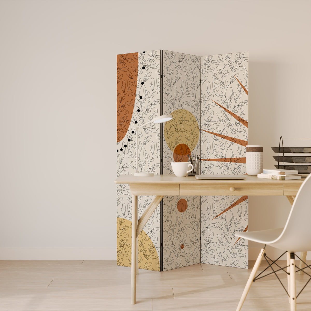 RAYS AND ROUNDELS Παραβάν με 3 πάνελ